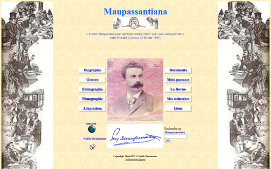 Maupas­san­tia­na | Maupas­san­tia­na, site sur Maupassant et son oeuvre