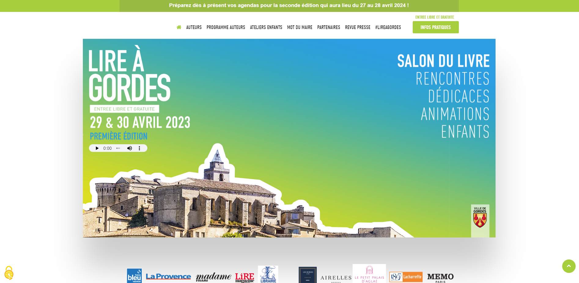 Lire à Gordes | Salon du livre – 27 au 28 avril 2024